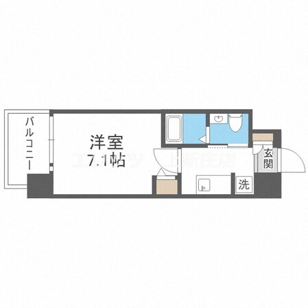 エグゼ天神橋の物件間取画像